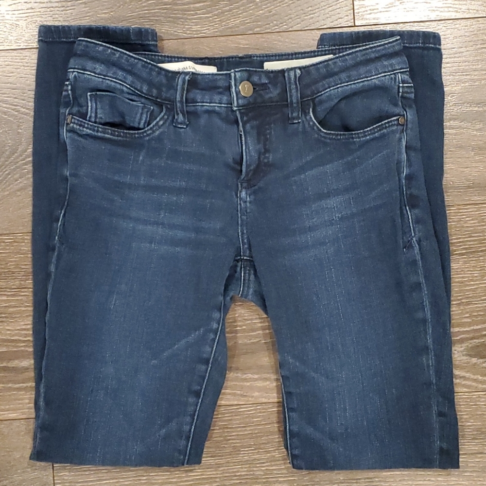 Anthropologie Dark Blue Skinny Jeans